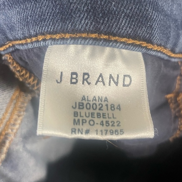 J Brand ALANA dark indigo bluebell wash High Rise Skinny Jeans Size 29 - Picture 11 of 12